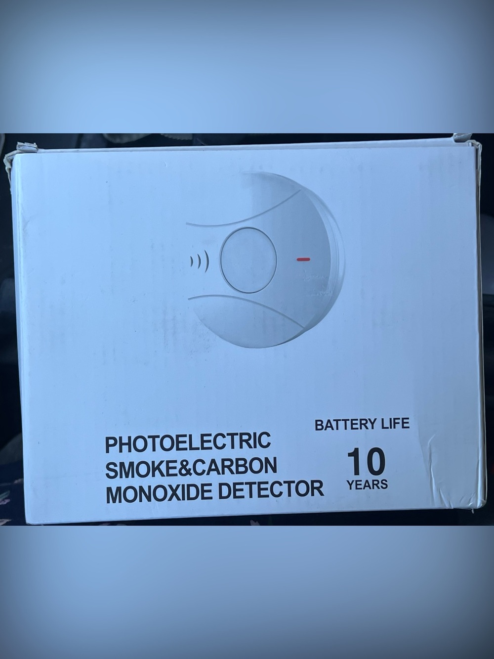 4 Pack Photoelectric Smoke & Carbon Monoxide Detector Battery 85 dB White Sensor